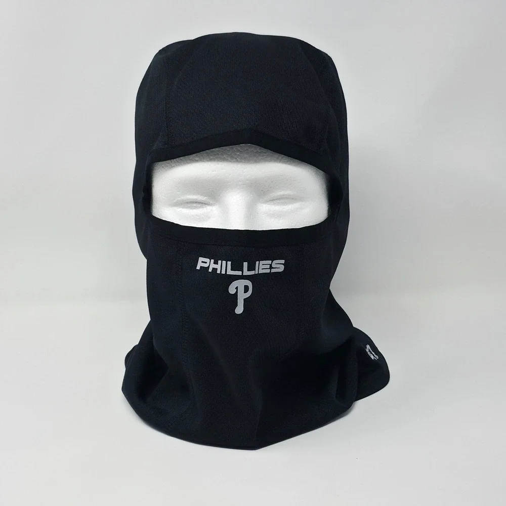 '47 Philadelphia Phillies Black Quiet Out Knit Balaclava Unisex Black MLB Mask